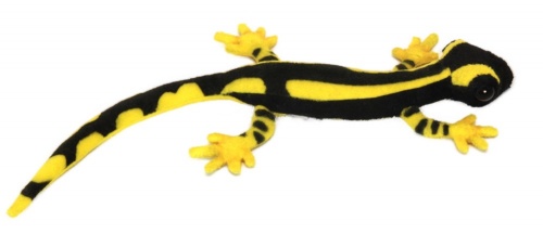Yellow Fire Salamander 38cm Realistic Soft Toy by Hansa