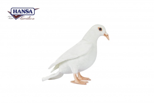 Pigeon White 29cmL Plush Soft Toy by Hansa
