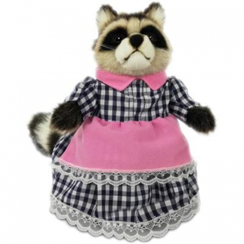 Raccoon Mama Plush Soft Toy by Hansa