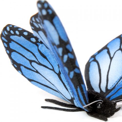 Butterfly Blue 23cmW Plush Soft Toy by Hansa