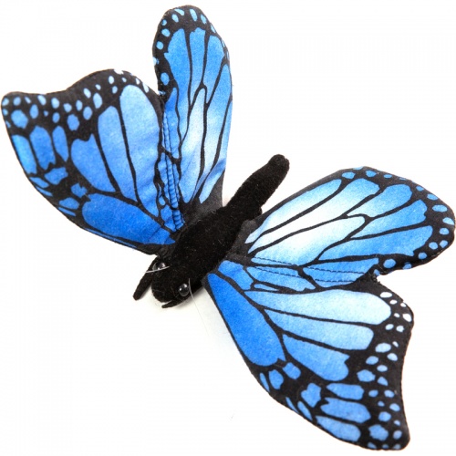 Butterfly Blue 23cmW Plush Soft Toy by Hansa