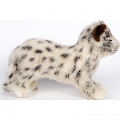 Snow Leopard Standing 43cm Realistic Soft Toy by Hansa