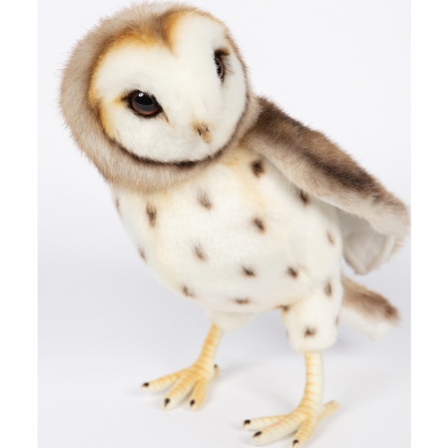 Barn Owl Movable Head 27cmH Plush Soft Toy by Hansa