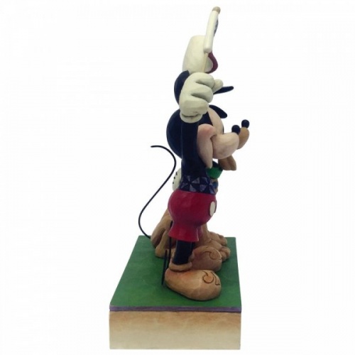 A Banner Day Mickey and Pluto Patriotic Figurine