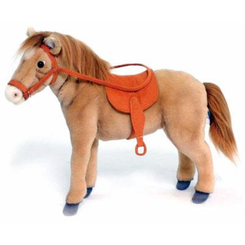 Horse Beige w/Saddle Plush Soft Toy by Hansa