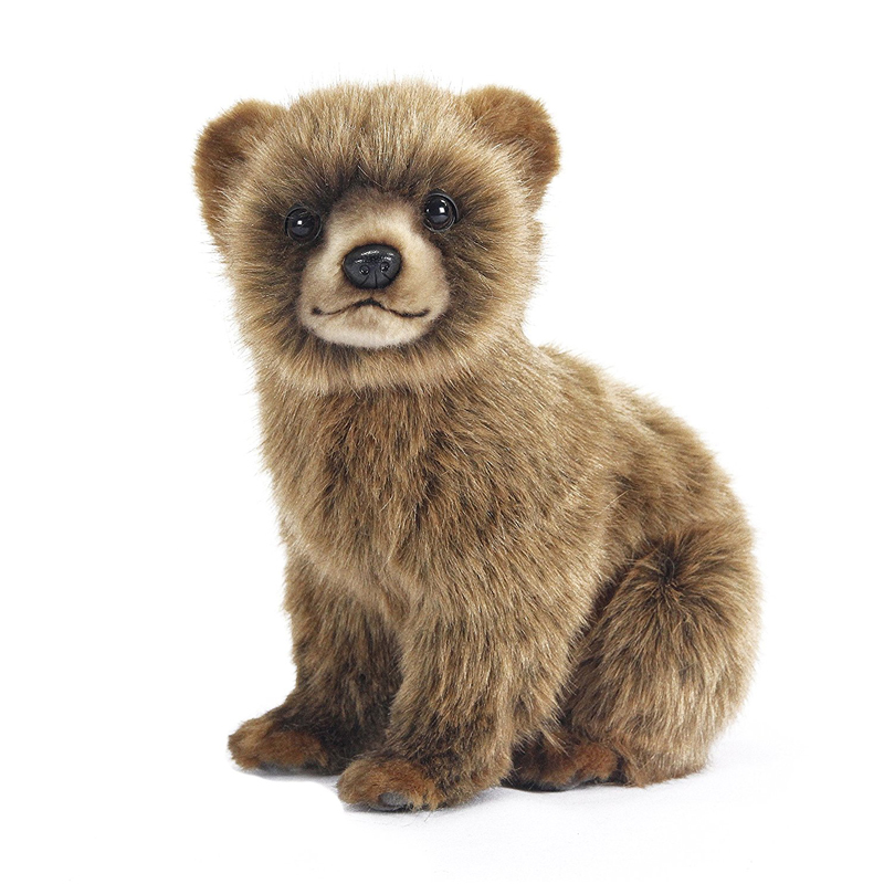 Heunec Henry Soft Toy Plush - Brown Curly Material, Red Accents, Cute Stuffed Animal - View #5