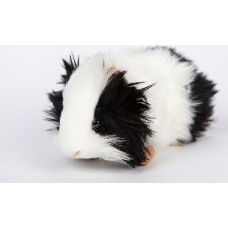 Guinea Pig Black and White 19cmL Plush Soft Toy by Hansa