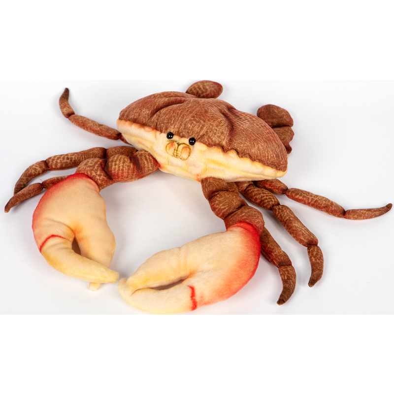 Orange Crab 38cm Realistic Soft Toy by Hansa