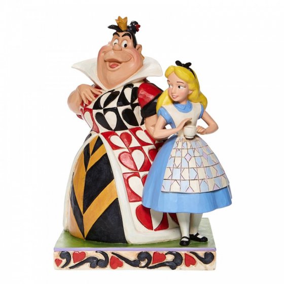Chaos and Curiousity - Alice and the Queen of Hearts Figurine