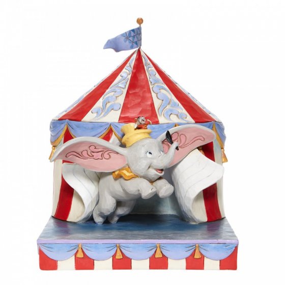Over the Big Top - Dumbo Circus out of Tent Figurine