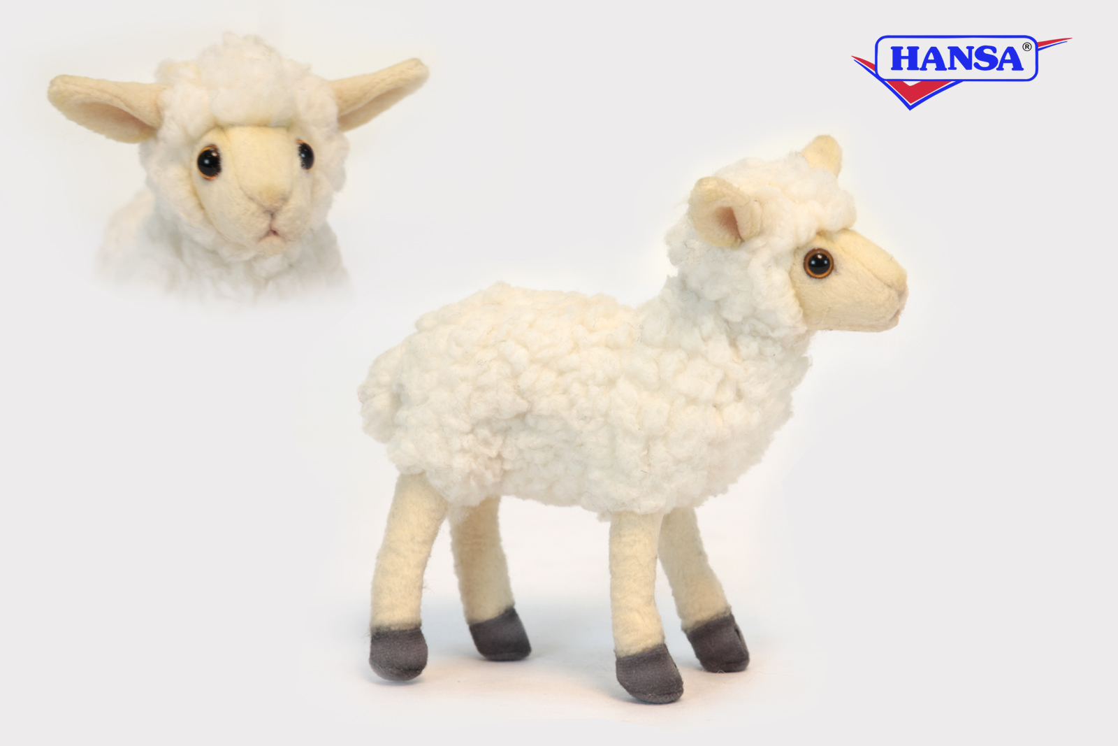 Little Lamb Beige 17cmL Plush Soft Toy by Hansa
