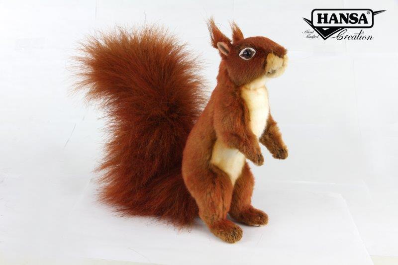 Red Squirrel Standing 33cmL Plush Soft Toy by Hansa
