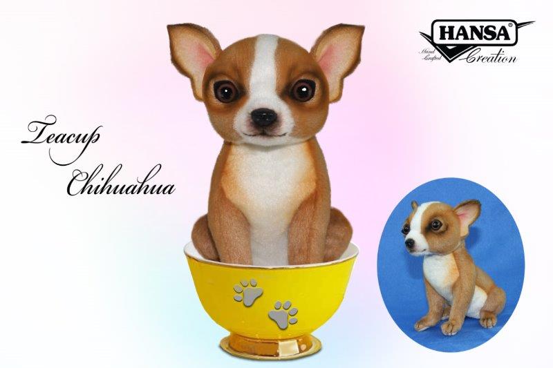Chihuahua Tea Cup 15cmH Plush Soft Toy by Hansa