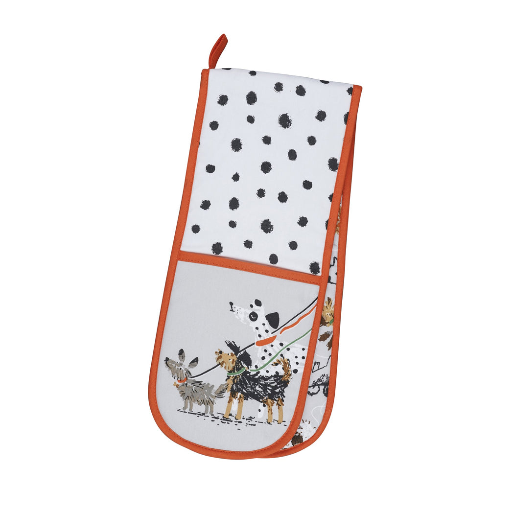 Dog Days Double Oven Glove One Size in Grey by Ulster Weavers