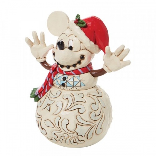 Mickey Mouse Snowman Figurine