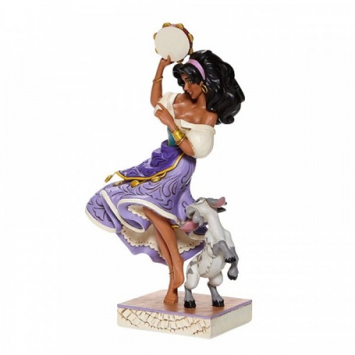Twirling Tambourine Player - Esmeralda and Djali Figurine