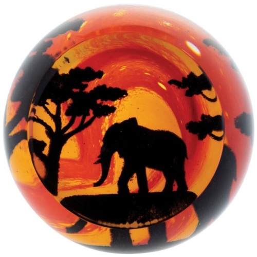 Paperweight On Safari - Elephant by Caithness Glass