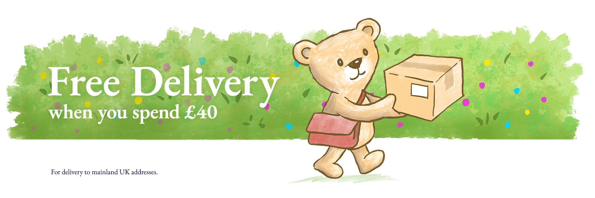 free delivery on orders over £40
